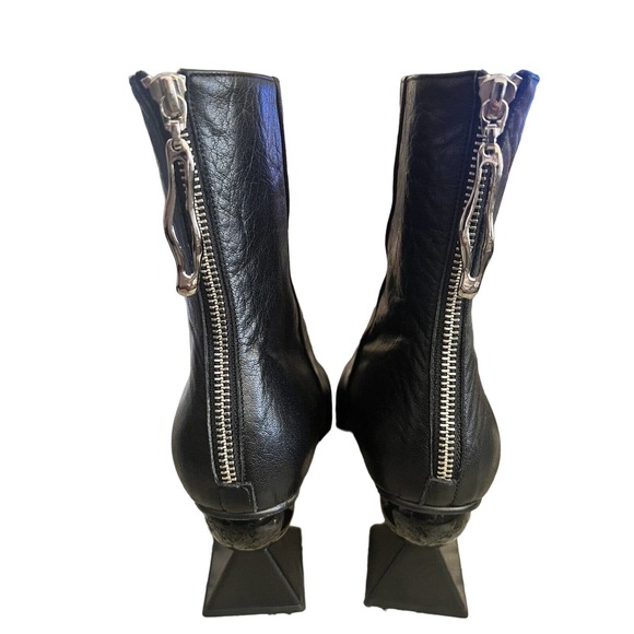 YUUL YIE Amoeba Glam‎ Heel Boots Black Size US 9.5 EUC 41 EXCELLENT - Picture 5 of 13